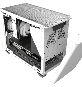 Держатель видеокарты в корпусе Cooler Master NR200 ATX PSU Bracket White