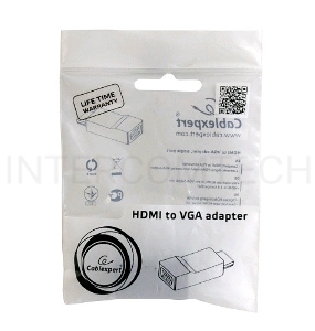 Переходник HDMI-VGA Cablexpert A-HDMI-VGA-02, 19M/15F, Jack3.5 аудиовыход