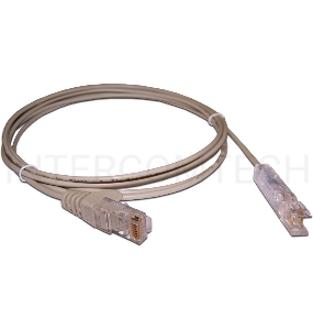 Кабель Патч-корд Lanmaster UTP LAN-45-P1-2m вилка RJ-45-110 2м серый ПВХ (уп.:1шт)
