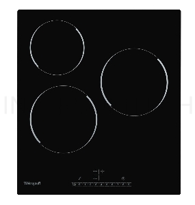 Варочная поверхность Weissgauff HV 430 BS, 45 см, 3 конфорки, стеклокерамика Vitro Ceramic Glass, черная
