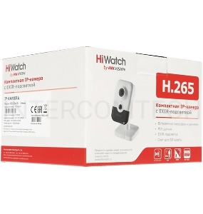 Видеокамера IP Hikvision HiWatch DS-I214(B) 2-2мм цветная корп.:белый/черный