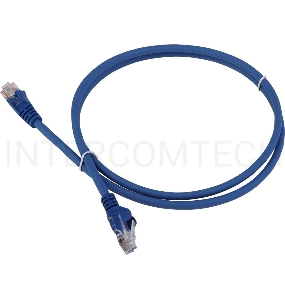 Кабель Патч-корд Lanmaster LAN-PC45/U6-2.0-BL вилка RJ-45-вилка RJ-45 кат.6 2м синий LSZH (уп.:1шт)