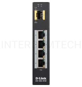 Коммутатор D-Link DIS-100G-5PSW/A1A Промышленный неуправляемый коммутатор с 4 портами 10/100/1000Base-T, 1 портом 1000Base-X SFP, функцией энергосбере