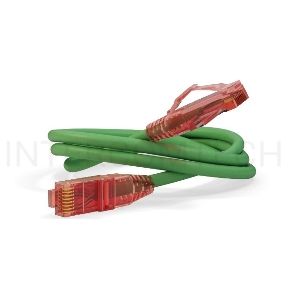 Патч-корд Hyperline PU/­UTP, Cat.5е, LSZH, 1 м, зеленый 