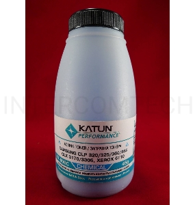 Тонер SAMSUNG CLP 320/325/360/365, CLX 3170/3305, Xerox 6110 cyan, химический (фл.45г.) Katun фас. Россия