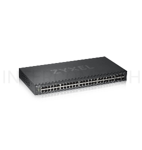 Коммутатор ZYXEL GS1920-48v2 Hybrid Smart switch Zyxel Nebula Flex, 44xGE, 4xCombo (SFP/RJ-45), 2xSFP, Standalone / cloud management