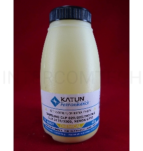 Тонер SAMSUNG CLP 320/325/360/365, CLX 3170/3305, Xerox 6110 yellow, химический (фл.45г.) Katun фас. Россия