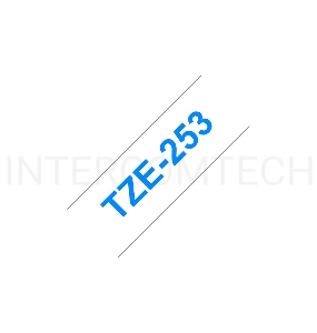 Наклейка ламинированная TZ-E253 (24 мм син/бел)