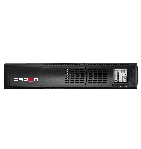 Источник бесперебойного питания CROWN Line Intractive CMUO-900-1.1K 1100VA/990W, корпус металл, TOWER&RACK, 2U, АКБ 2*12V/9AH, PF-0.9, AVR 152-290V, порт RJ-11/45+USB/RS-232, EPO, розетки 8*IEC С13, входной кабель 2 м, вентилятор охлаждения, автомат, слот