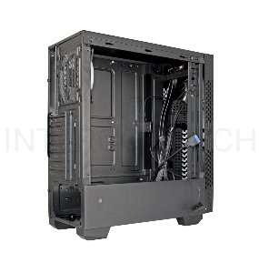Корпус Miditower ExeGate EVO-9201 Black-RGB light, ATX, <700NPX>, с окном, 2*USB+1*USB3.0, HD Audio