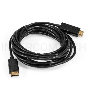 Кабель DisplayPort-HDMI ExeGate EX-CC-DP-HDMI-5.0 (20M/19M, 5м, экран)