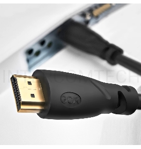 Кабель Greenconnect Premium 0.5m HDMI версия 2.0, HDR Ultra HD 4K60 Hz/ 5K30Hz, 3D, Ethernet 18.0 Гбит/с, OD8.0mm, 28/26 AWG, черный, GCR-51765