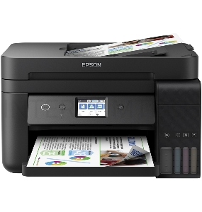 МФУ Epson L6190 (C11CG19404), 4-цветный струйный СНПЧ принтер/сканер/копир/факс A4, 33 (20 цв) стр/мин, 4800x1200 dpi, ADF30, дуплекс, подача: 250 лист., вывод: 30 лист., USB, Wi-Fi, Wi-Fi Direct, Epson Connect, печать фотографий, печать без полей, сенсор
