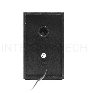 Колонки Gembird SPK-204, черный МДФ,2х3 Вт, регулятор громкости, USB