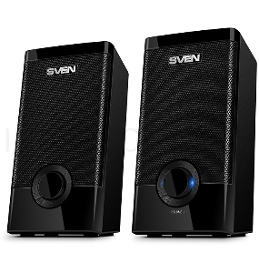 Колонки SVEN 318 черный {USB-порт ПК, ноутбука или адаптер 5V DC}