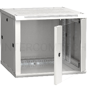 Шкаф ITK LINEA W 9U 600x600 мм дверь стекло, RAL7035