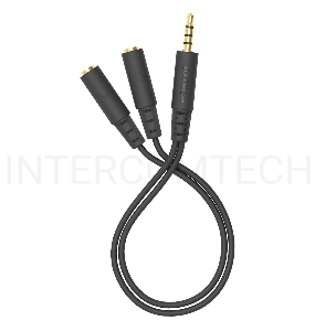 Адаптер аудио A4Tech AD-3P 2xJack 3.5 (f)/Jack 3.5 (m) 0.2м. черный