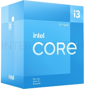 Процессор Intel Core i3-12100F LGA1700 BOX (Alder Lake, 4C/8T, 3.3/4.3GHz, 12MB, 58/89W) Cooler