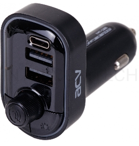 Автомобильный FM-модулятор ACV FMT-128B черный MicroSD BT USB (38762)
