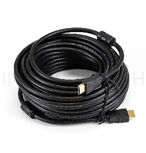 Кабель HDMI ExeGate EX-CC-HDMI-15.0F (19M/19M, 15м, v1.4b, ферритовые кольца, позолоченные контакты)