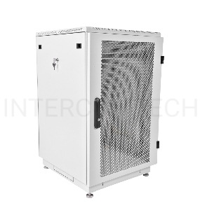 Шкаф телеком. напольный 18U (600x600) дверь перфорированная (ШТК-М-18.6.6-4ААА) (2 коробки)