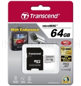 Флэш карта 64Gb microSDXC Transcend (TS64GUSDXC10V), Class 10, RTL