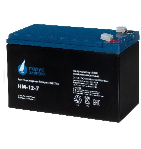 Батарея Парус-электро HM-12-7 (AGM/12В/7,2Ач/клемма F2)