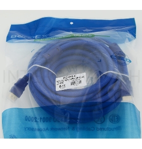 Кабель HDMI Ver.1.4 Blue jack HDMI19 (m)/HDMI19 (m) 10м феррит.кольца Позолоченные контакты