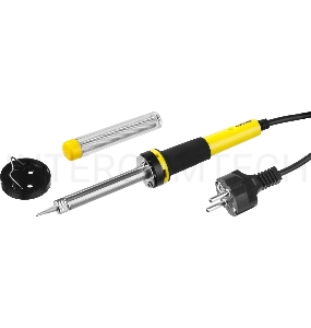 Паяльник STAYER 55300-60  profi с двухкомп. рукояткой и долговечным жалом припой и подставка 60Вт