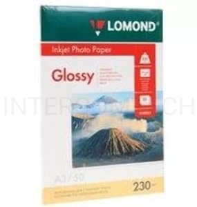 Фотобумага Lomond 0102025 A3/230г/м2/50л./белый глянцевое для струйной печати
