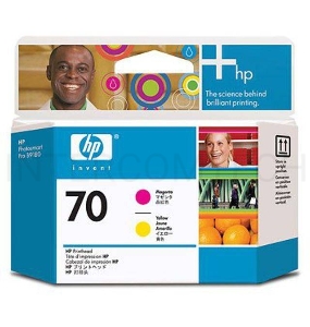 Картридж струйный HP №70 C9406A пурпурный/желтый печатающая головка для HP DJ Z2100/Z3100/PS Pro B9100