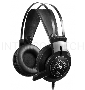 Наушники с микрофоном A4 Bloody J437 черный 1.8м мониторные USB оголовье (J437)