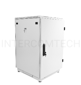 Шкаф телекоммуникационный напольный 22U (600x800) дверь металл (2 места), [ ШТК-М-22.6.8-3ААА ]