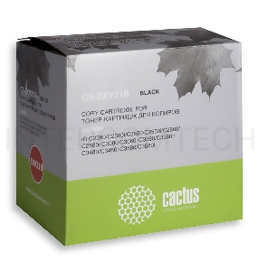 Тонер-картридж Cactus CS-EXV21B для МФУ Canon IR-C2380/C2550/C2880/C3080, черный, 26000 стр.