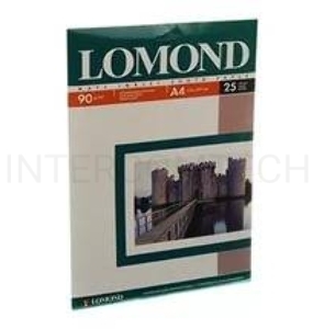 Фотобумага LOMOND Односторонняя Матовая, 90г/м2, A4 (21X29,7)/25л. для струйной печати