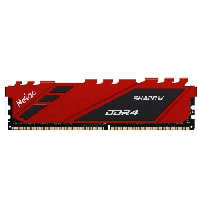 Память Netac 16Gb DDR4 3200Mhz Shadow NTSDD4P32SP-16R   C16 Red, с радиатором