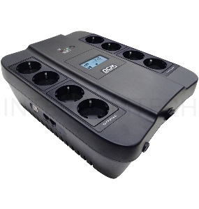 Источник бесперебойного питания Powercom Spider SPD-1100U LCD 605Вт 1100ВА черный