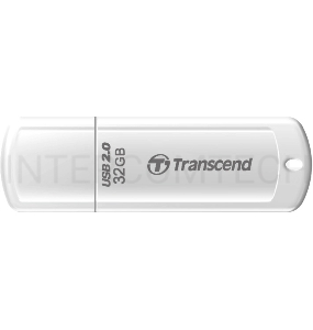 Флеш Диск Transcend 32Gb Jetflash 370 TS32GJF370 USB2.0 белый