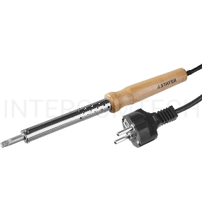 Паяльник STAYER 55310-100  master с деревянной рукояткой и долговечным жалом 100Вт клин