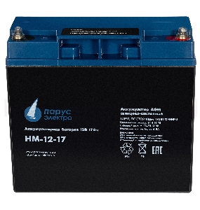 Батарея Парус-электро HM-12-17 (AGM/12В/17,0Ач/,болт M5)