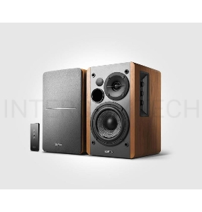 Колонки Edifier R1280T Silver {Активные, 2 x 21W RMS, 75-18000Гц, дерево, пульт ДУ}      