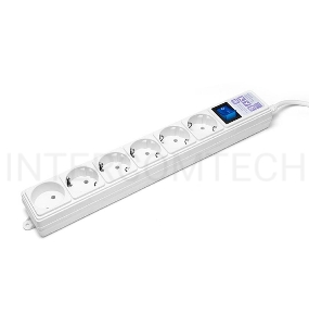 Фильтр-удлинитель PowerCube (SPG(5+1)-16B-3M) 6 розеток, 3м,16А/3,5кВт, белый