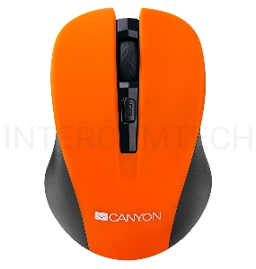 Мышь CANYON CNE-CMSW1O Orange USB {wireless mouse with 3 buttons, DPI changeable 800/1000/1200}