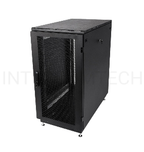 Шкаф телекоммуникационный напольный 27U (600x800) дверь перфорированная 2 шт. (ШТК-М-27.6.8-44АА) (2 коробки)