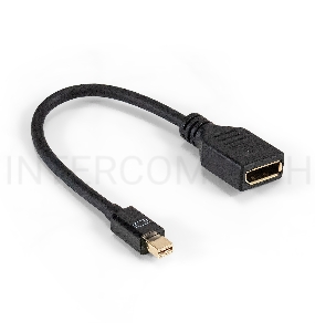 Кабель miniDisplayPort-DisplayPort ExeGate EX-CC-mDPM-DPF-0.15 (mini20M/20M, 0,15м)