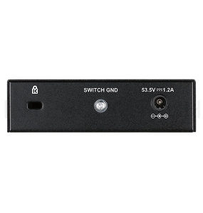 Неуправляемый коммутатор D-Link DGS-1005P/B1A с 5 портами 10/100/1000Base-T, функцией энергосбережения и поддержкой QoS (4 порта с поддержкой PoE 802.3af/802.3at (30 Вт), PoE-бюджет 60 Вт)