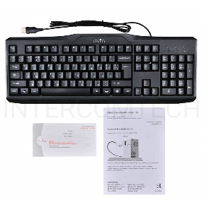 Клавиатура Oklick 170M черный USB