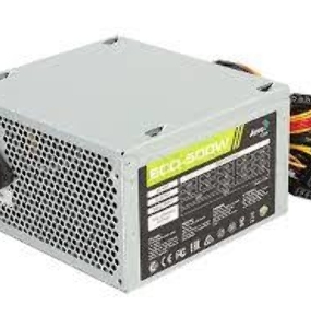 Блок питания Aerocool 500W Retail ECO-500W ATX v2.3 Haswell, fan 12cm, 400mm cable, power cord, 20+4P, 12V 4P, 1x PCI-E 6P, 3x SATA, 2x PATA, 1x FDD