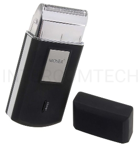 Бритва сетчатая Moser Travel shaver реж.эл.:1 питан.:аккум. черный/серебристый