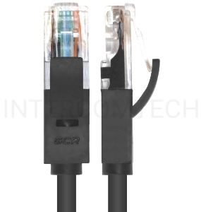 Патч-корд Greenconnect Патч-корд UTP прямой ethernet 2.5m кат.5е,  RJ45, литой, (Черный) (GCR-LNC06-2.5m)